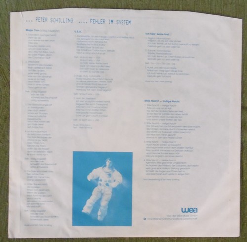 LP : Peter Schilling , Fehler im System , WEA 240026-1 , 1982 , Made in Germany - Picture 3 of 8
