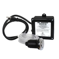 Dual Outlet Garbage Disposal Air Switch Kit with Chrome Button