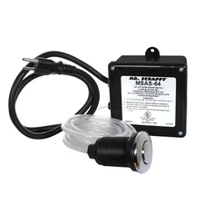 Dual Outlet Garbage Disposal Air Switch Kit with Chrome Button