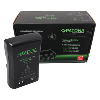 Akku V-Mount 95Wh 14,4V 6600mAh f. Sony BP-95WS D-Tap USB Ausgang PATONA Premium