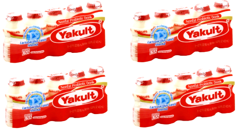 Yakult Probiotic Drink Nonfat 2.7 oz x 5 Bottles ( Pack of 6 )~12