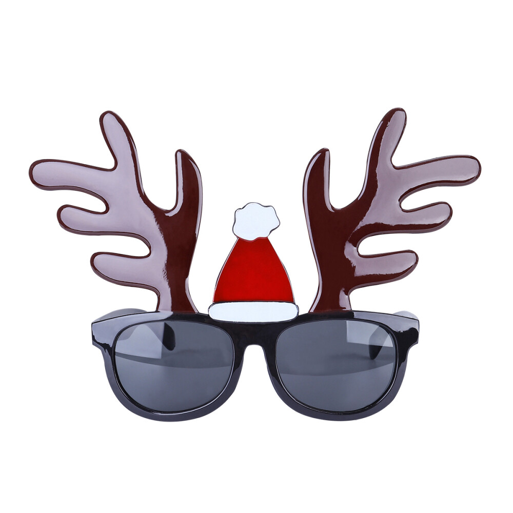 Christmas Glass Decorative Cute Reindeer Antler Photo Props Party Favors Kids
