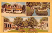Bel Air Maryland Del Haven Hotel Cottage Multiview Antique Postcard K15387
