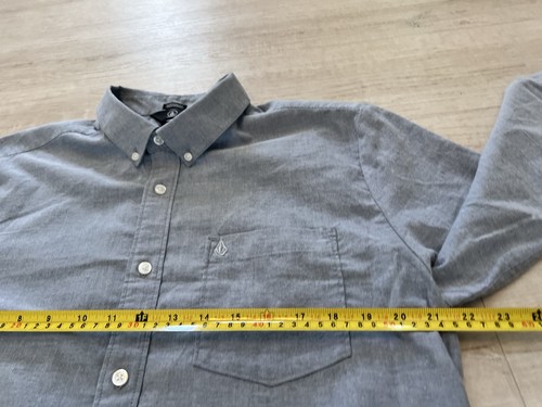 Volcom Men's Modern Fit Shirt | Size XL | Blue Long Sleeve - Picture 5 of 7