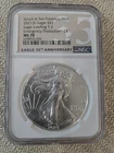 2021(S) Eagle S$1 Eagle Landing T-2 Emergency Production NGC MS 70