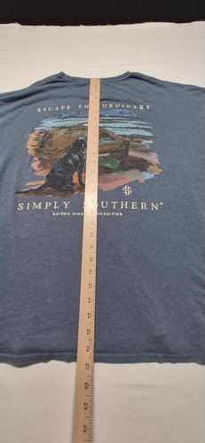 Simply Southern Herren T-Shirt Blau Langarm Outdoor Hund Grafik XL Jagd - Bild 7 von 10