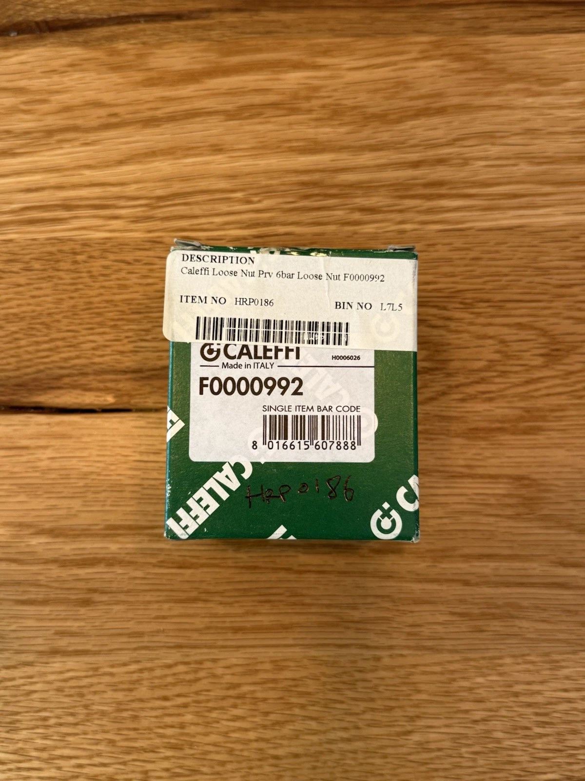 Altecnic Caleffi F0000992 Loose Nut Pressure Relief Valve 6 Bar - Brand New