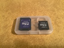 Toshiba micro SD card adapter in plastic case