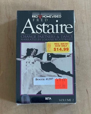 CHANGE PARTNERS & DANCE 1980 NOS Sealed Betamax Fred Astaire Biography TV Movie