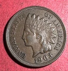 1903 US Indian Head Cent! XF! SHARP! Old US Coin!