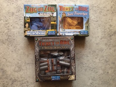 Ticket To Ride Trains Züge Deluxe Berlin San Francisco Neu Zug Um Zug
