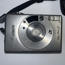 Canon Elph2 APS Point  Shoot Film Camera With Case Strap UNTESTED