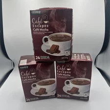 Cafe Escapes 3 Boxes 24ct Each K-Cups Variety Pack Exp 02/2026 New A15