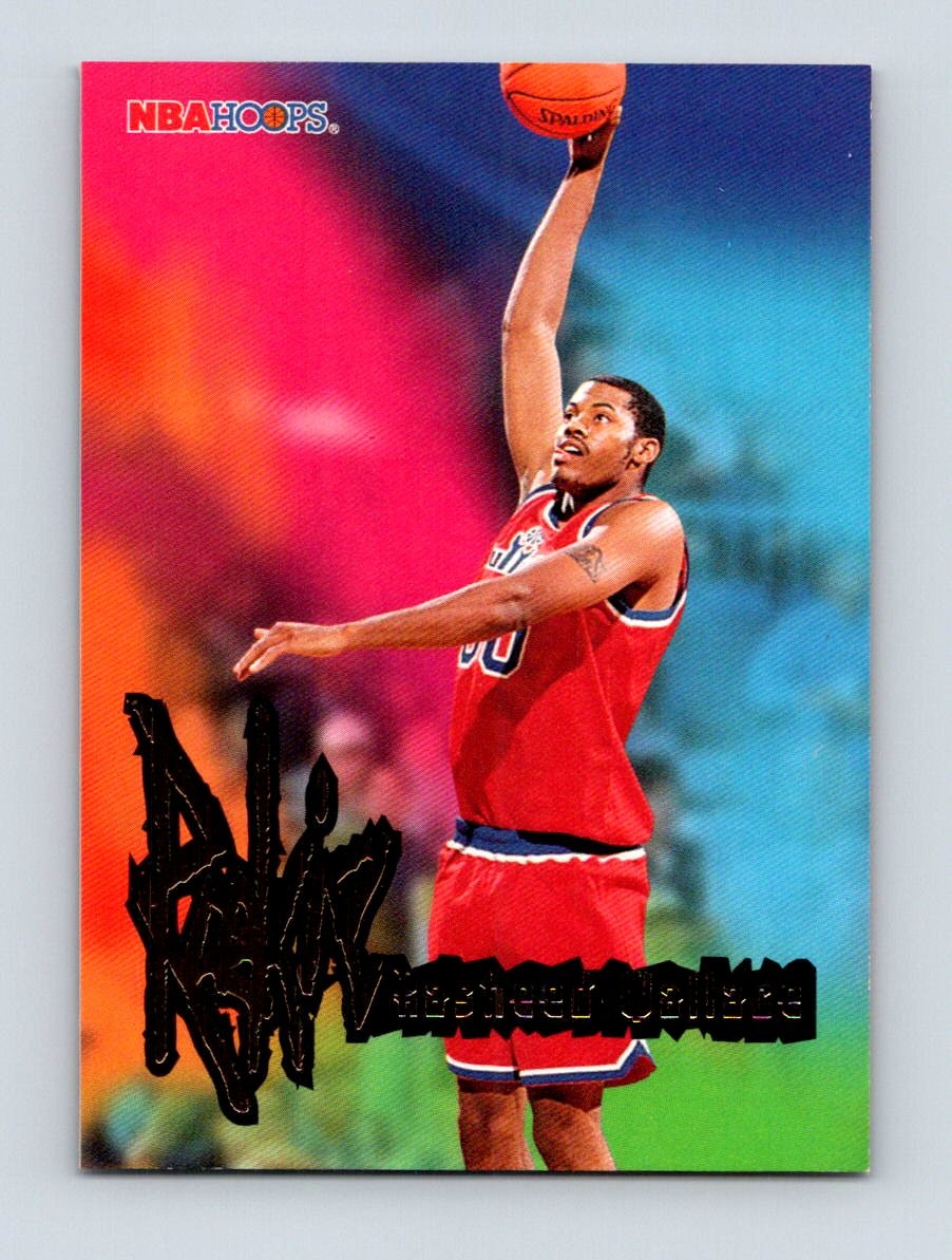 1995-96 Hoops #290 Rasheed Wallace Washington Bullets Rookie