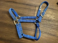 Horse Tack - Blue Hamilton Nylon Halter
