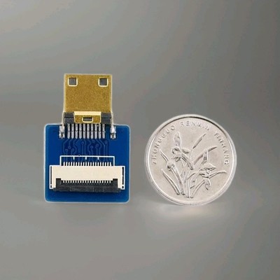 2pcs Mini HDMI Adapter for DIY HDMI Cable Horizontal/Straight Connector