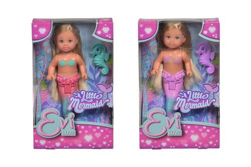Simba 105733424 - Bambola Evi Love Little Mermaid a forma di sirena con cav - Foto 5 di 6