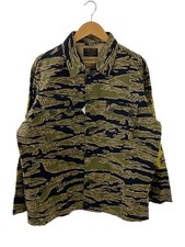 WACKO MARIA Long Sleeve Shirt M Cotton KHK Camouflage