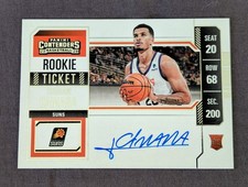 2023-24 Contenders Toumani Camara #129 RC Rookie On Card Auto Variation Blazers