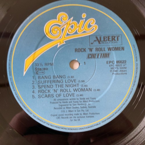 Cheetah Rock & Roll Women 1981 LP Epic Records Rock Album - Picture 6 of 13