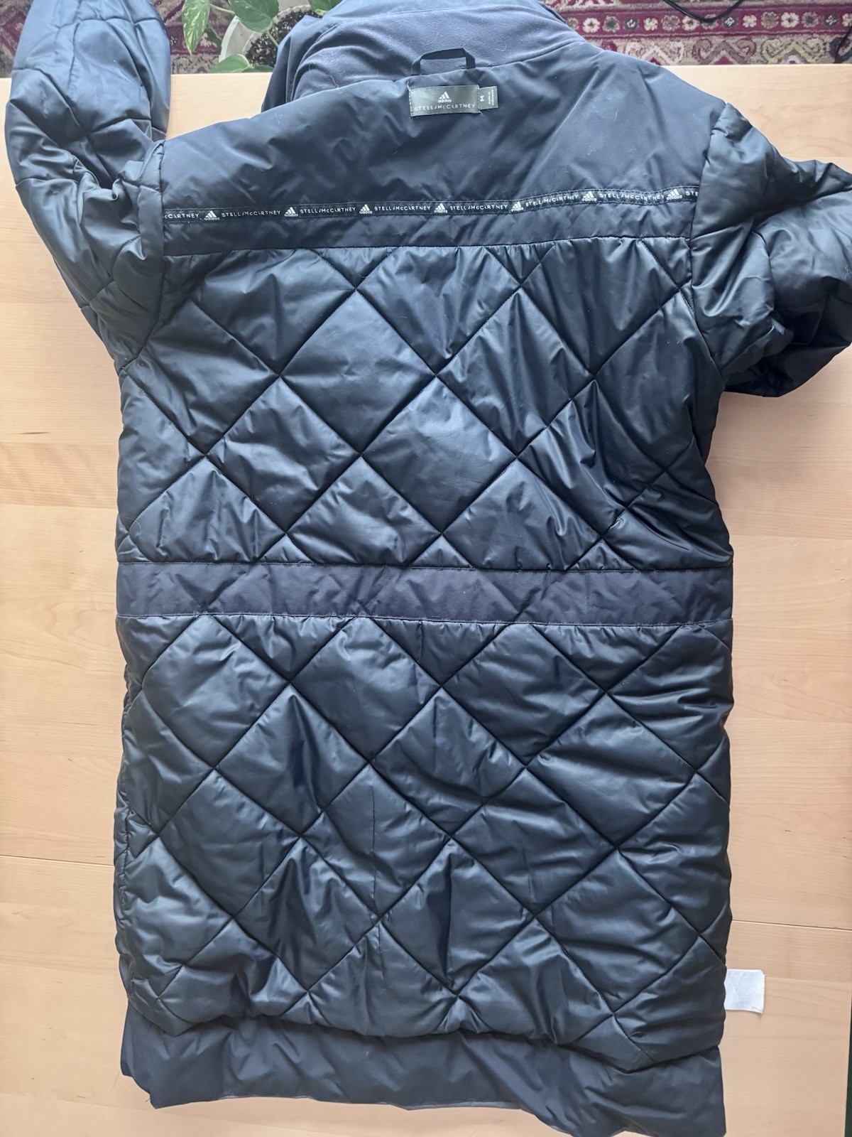 Adidas by Stella McCartney Women's Long Parka Coat, M, Blue image 6