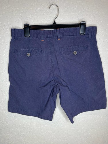 Herren Ted Baker London Chino Classic Fit Shorts Gr. 34 - dunkelblau Kreise