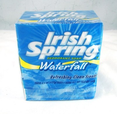 Colgate Palmolive Irisch Feder Waterfall 3 Packung Seife 133ml @ Nib Vintage