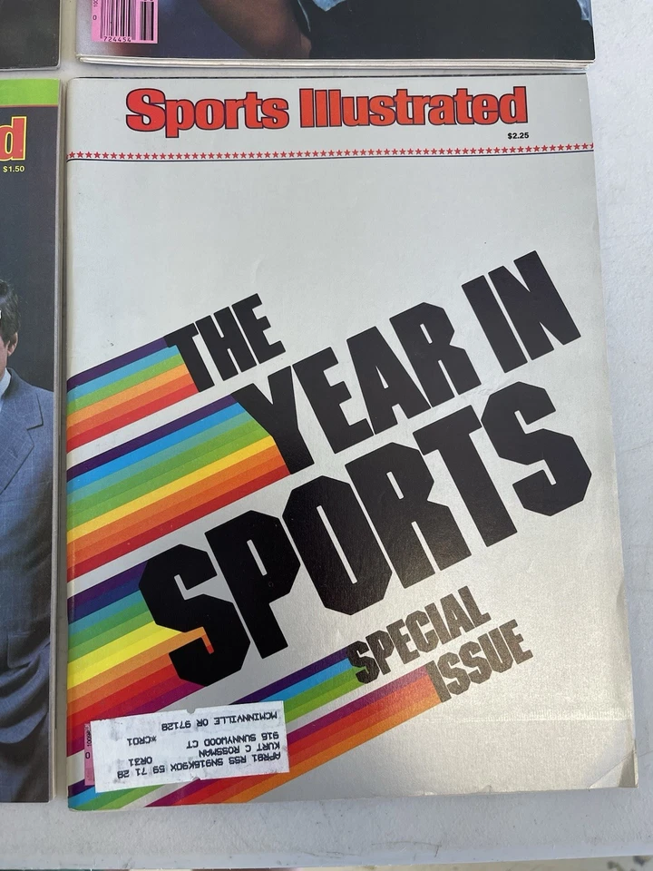 Lote de 6 revistas Sports Illustrated SI 1981 abril agosto septiembre noviembre edición especial Foto 2 de 4