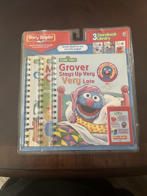 3 Story Book Library Sesame Street For Story Reader