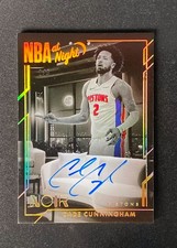 2024-25 Panini Noir Cade Cunningham HOLO GOLD Auto #2/3 Jersey Match1/1 #NBA-CCU