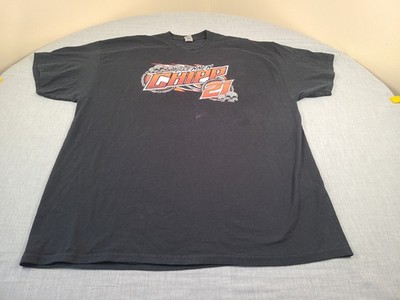 Stock Car Dirt Track Racing Shirt Mens 2XL Black Brennen Chipp 2-Sided Classic T