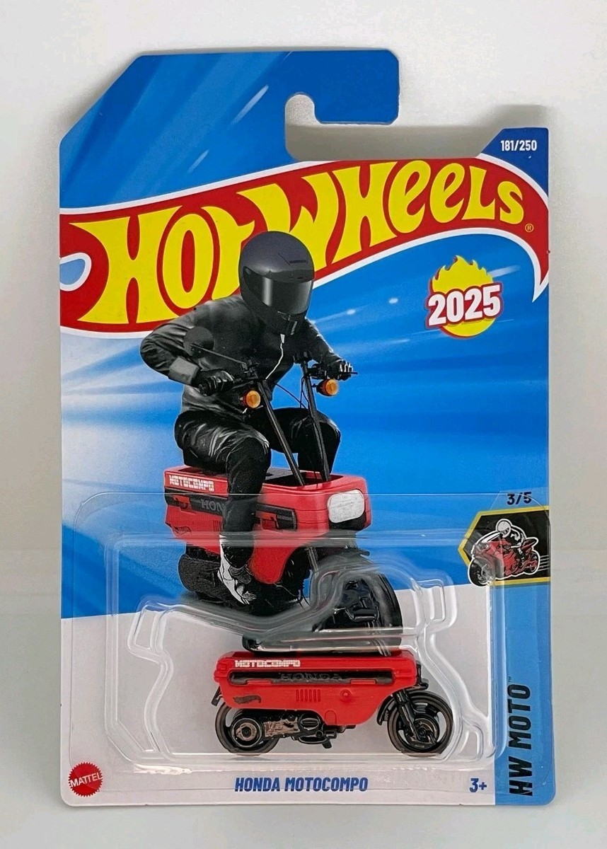 Hotwheels HONDA MOTOCOMPO 10台 Hot Wheels Mainline 2025 Case J HONDA MOTOCOMPO Long Card