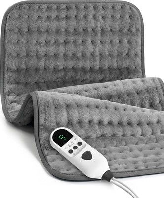 12x24'' Heating Pad for Back, Neck & Shoulders, Moist & Dry Heat Therapy for Pain