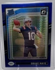 2024 Panini Donruss Optic - Rated Rookie Drake Maye #229 Blue Hyper Prizm (RC)