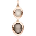 Jobo pendant 585 gold rose gold 2 moonstones rose gold pendant moonstone