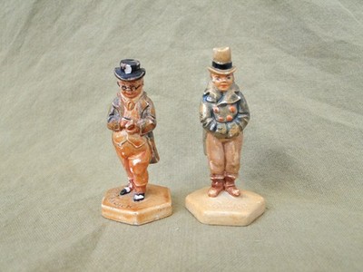 DAMAGED Vintage 1946 P. Baston: Barkis & Mr. Pickwick Miniature Figurine Lot