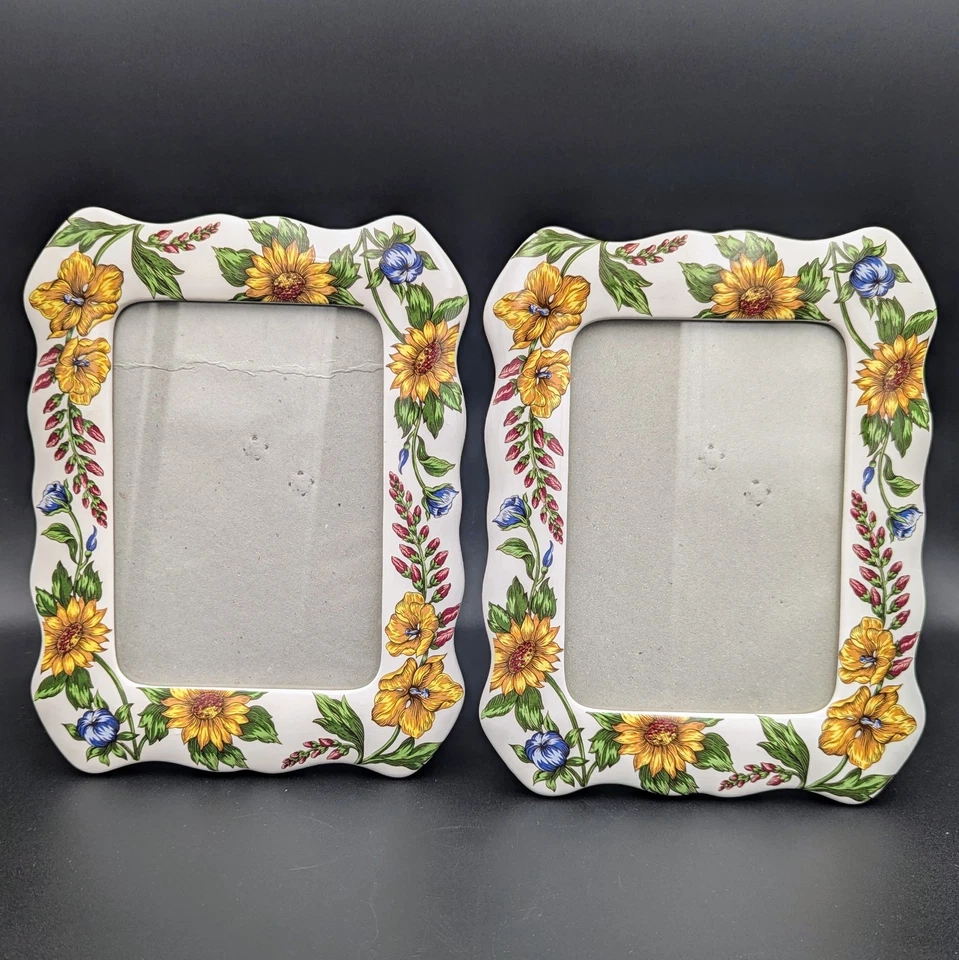 瓷画框 适用于 5 x 7 英寸 ~ 充满活力的花卉詹妮弗·摩尔 ~ 2 件可用 — 第 3/4 张图片