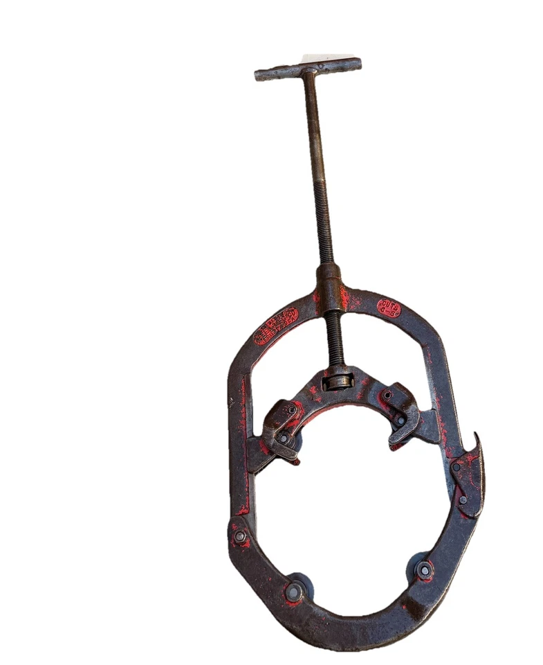 REED Tools USA HC8 Hinged Pipe Cutter, 6-8” Pipe Capacity Heavy Steel - Image 2 of 4