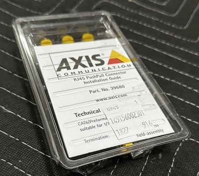 Axis RJ45 PushPull Connector Kit MPN 39680 Wired IP/Network Indoor/Outdoor