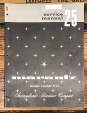Manuale di servizio ricevitore Marantz modello 25 / Venticinque *originale*