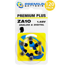 Premium Plus Size 10 Hearing Aid Batteries 120 Pack - EXP 12/2027 EASY ACCESS