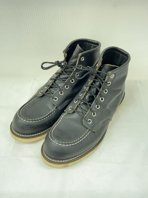 RED WING 6-INCH CLASSIC MOC BOOT 6 27.5cm Black LEATHER Used RED WING 6-INCH CLASSIC MOC BOOT 6 27.5cm Black LEATHER Used