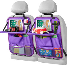 Car Backseat Organizer with Tablet Holder-2 Pcs,6 Storage Pockets Car Storage Or