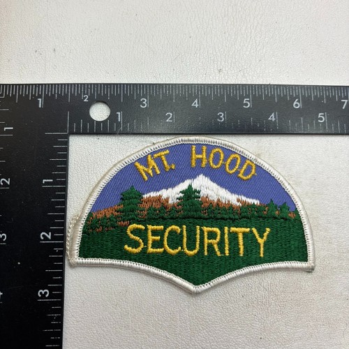 Vtg NOS MOUNTAIN MOUNT MT. HOOD SECURITY Patch (Oregon) AAAF