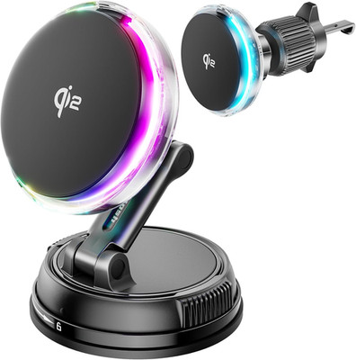 For Qi2 15W Magsafe Car Mount Charger with Cooling Fan, [Rapid Charging Cooler w