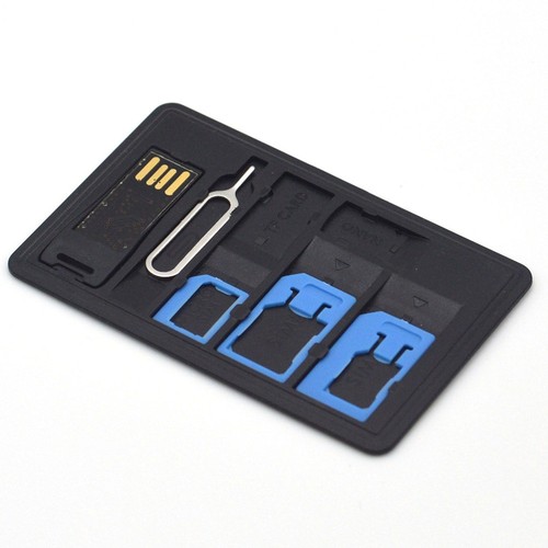 5 sztuk/zestaw Uchwyt karty SIM Adapter Nano Na Micro SIM Adapter Kit - Zdjęcie 7 z 11