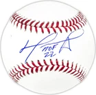 David Ortiz Autographed Signed MLB Baseball Boston Red Sox "HOF 22" Beckett Wit