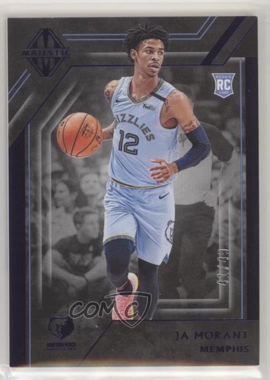 2019-20 Panini Chronicles Majestic Purple 41/49 Ja Morant #357 Rookie RC 1x9