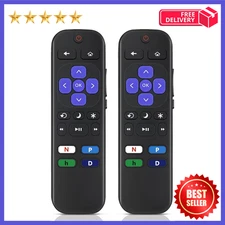 2pack Remote Control Replacement for All Roku TV TCL/Hisense/Onn Roku