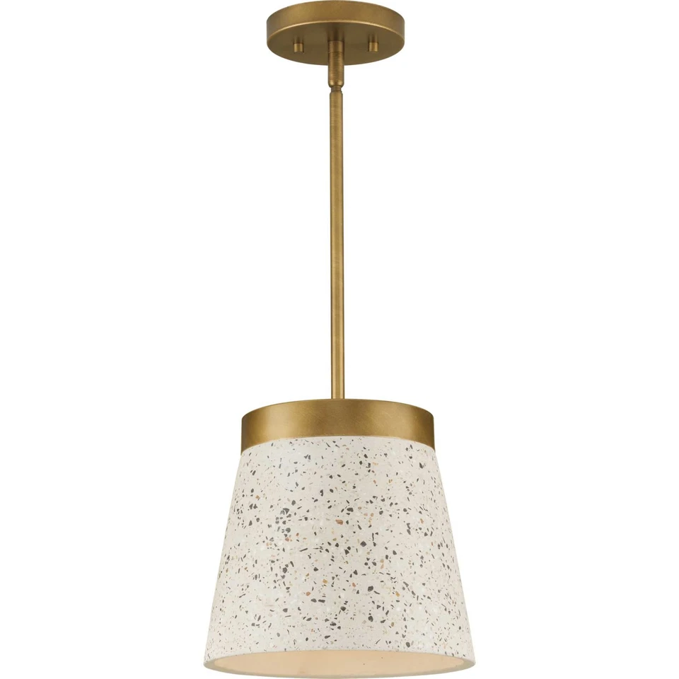 Progress Lighting P500313 Terrazzo 10"W Mini Pendant - Grey - Image 3 of 4